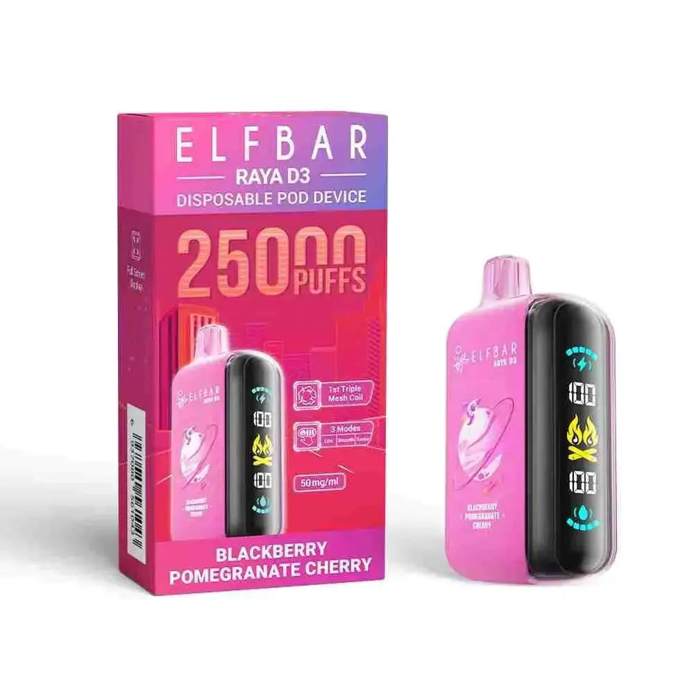Elf Bar Raya D3 Blackberry Pomegranate Cherry – 25000 - Vape Shop Ahmedabad VapeshopAhmedabad