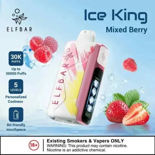 Elf Bar Ice King – Mixed Berries – 30K - Vape Shop Ahmedabad VapeshopAhmedabad
