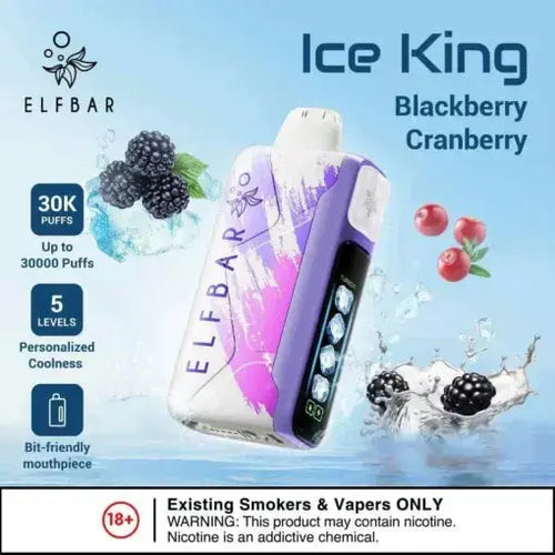 Elf Bar Ice King – Blackberry Cranberry – 30K - Vape Shop Ahmedabad VapeshopAhmedabad