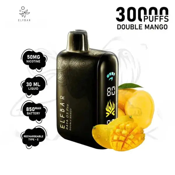Elf bar Raya d3 pro -30k Double mango - Vape Shop Ahmedabad VapeshopAhmedabad