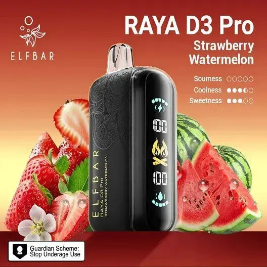 Elf Bar Raya D3 Pro – Strawberry Watermelon - Vape Shop Ahmedabad VapeshopAhmedabad