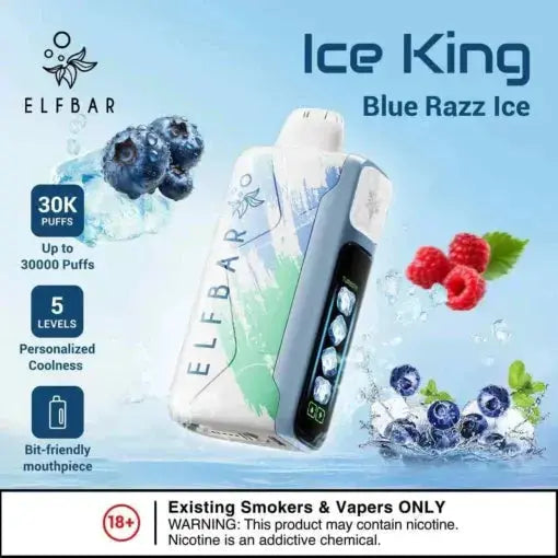 Elf Bar Ice King – Blue Razz Ice – 30K - Vape Shop Ahmedabad VapeshopAhmedabad
