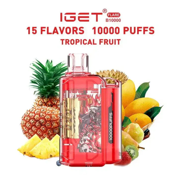 IGET FLARE B10000 – Tropical Fruit - Vape Shop Ahmedabad VapeshopAhmedabad