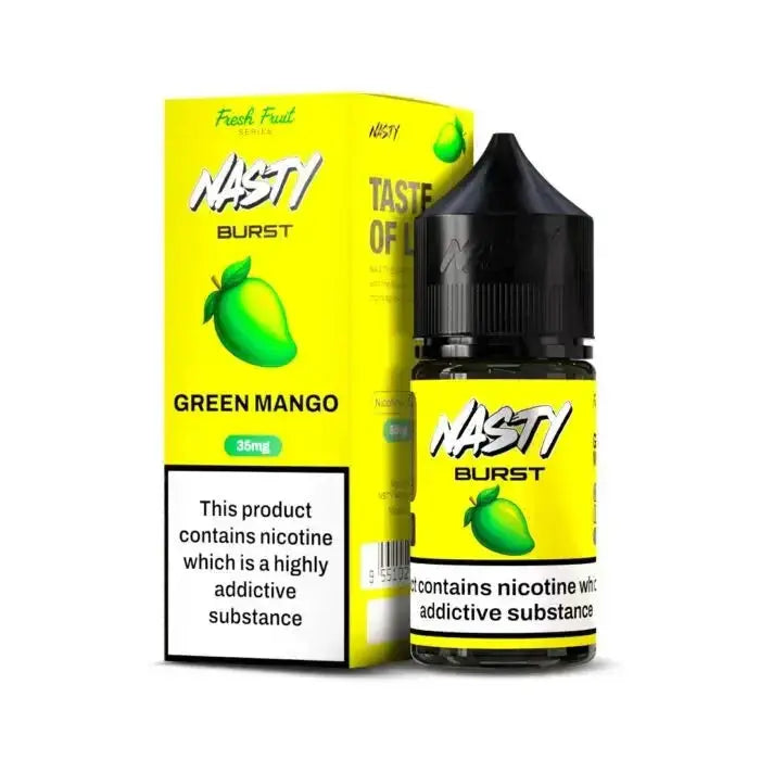 Nasty Burst Nic salts – Green Mango - Vape Shop Ahmedabad VapeshopAhmedabad